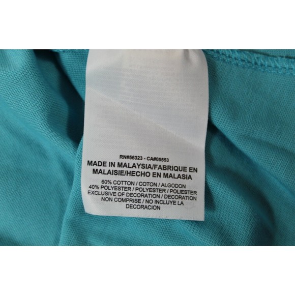 Nike Dri-Fit  Women's Athletic Cut Blue V-Neck Tee Medium "Just Do It" - Picture 6 of 10